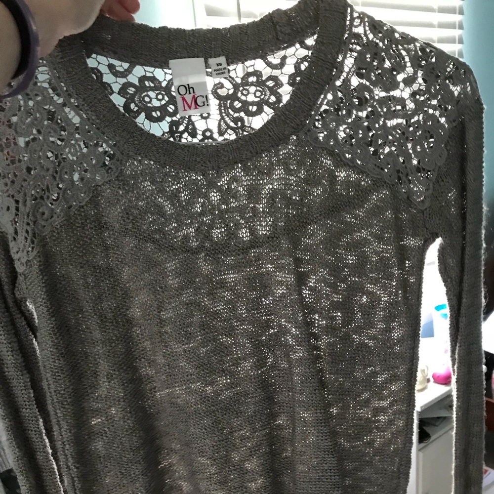 gray sweater